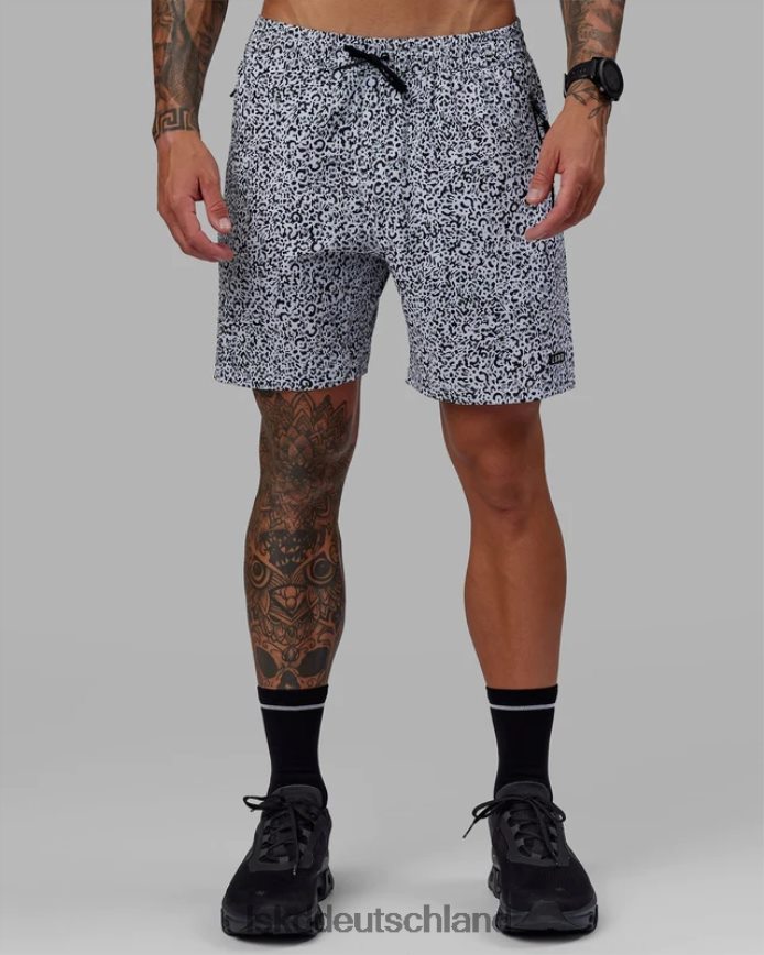 Männer LSKD Rep 7'' Performance Short – geflecktes Weiß-Schwarz Bekleidung VD2NLV1061