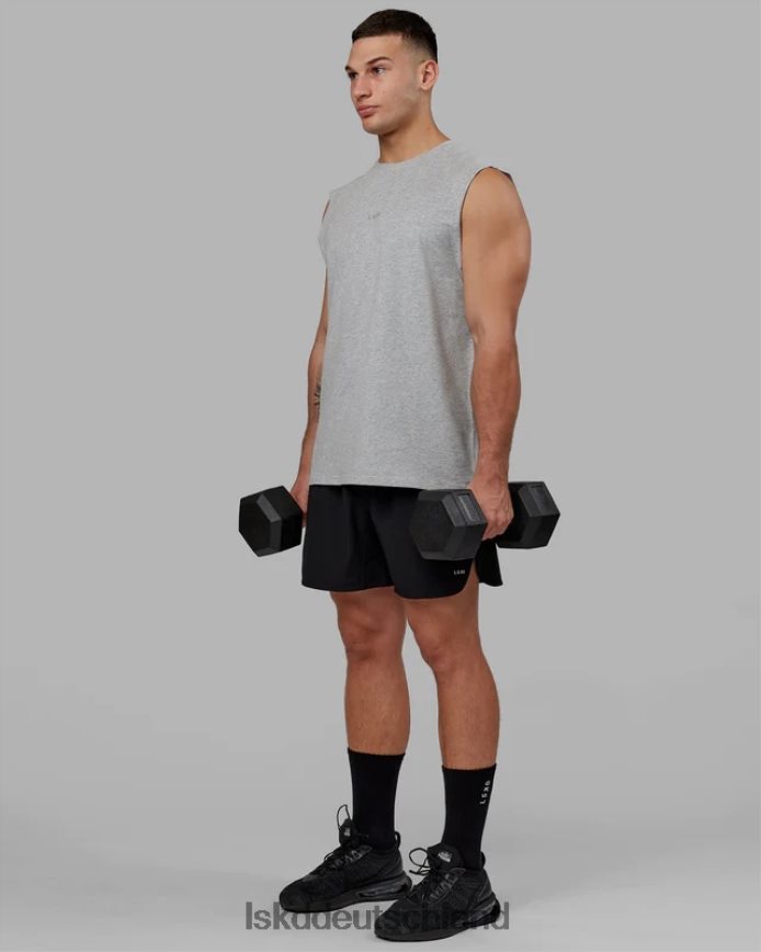 Männer LSKD Base flxcotton Tank – Hellgrau meliert Bekleidung VD2NLV995