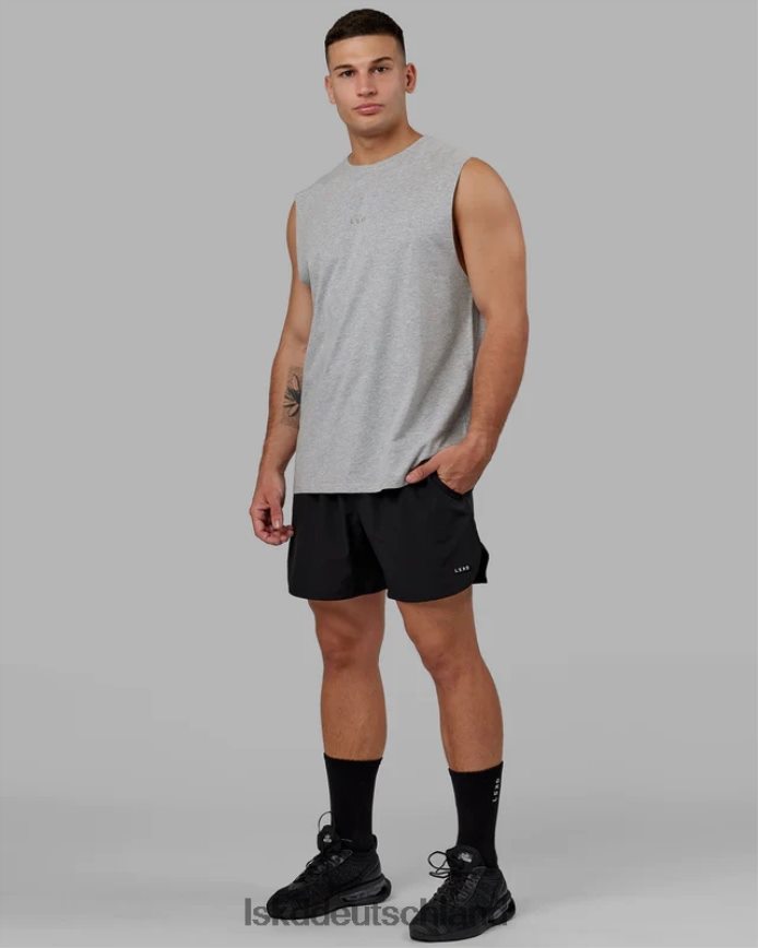 Männer LSKD Base flxcotton Tank – Hellgrau meliert Bekleidung VD2NLV995