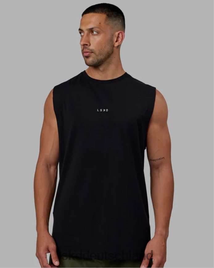Männer LSKD Basis-Flxcotton-Tanktop – schwarz Bekleidung VD2NLV991