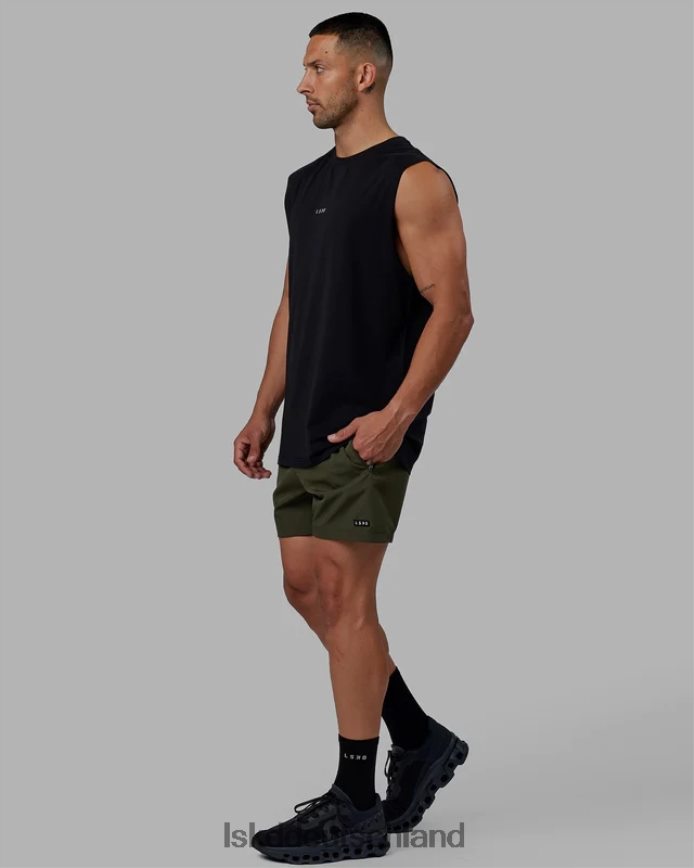Männer LSKD Basis-Flxcotton-Tanktop – schwarz Bekleidung VD2NLV991