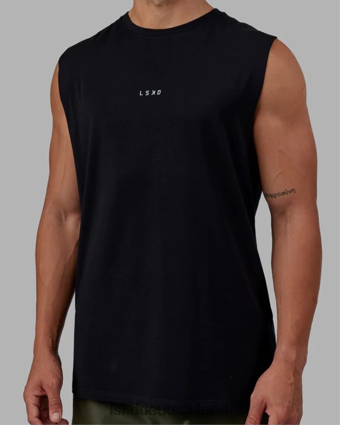 Männer LSKD Basis-Flxcotton-Tanktop – schwarz Bekleidung VD2NLV991