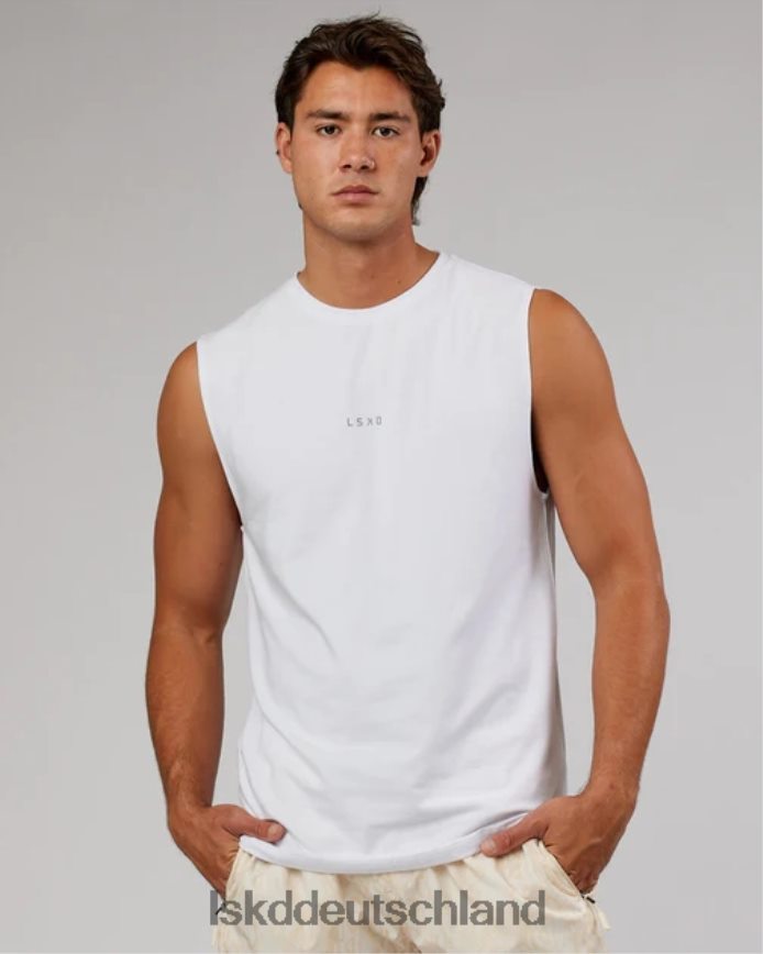 Männer LSKD Basis-Flxcotton-Tanktop – weiß Bekleidung VD2NLV996