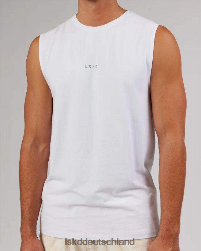 Männer LSKD Basis-Flxcotton-Tanktop – weiß Bekleidung VD2NLV996