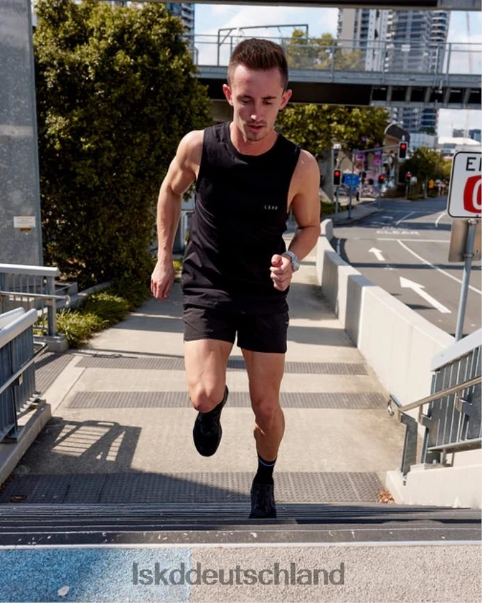 Männer LSKD Deluxe-Pimaflx-Tanktop – Schwarz Bekleidung VD2NLV1010