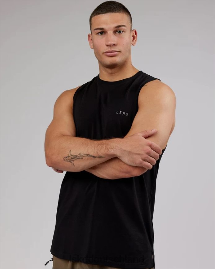 Männer LSKD Deluxe-Pimaflx-Tanktop – Schwarz Bekleidung VD2NLV1010