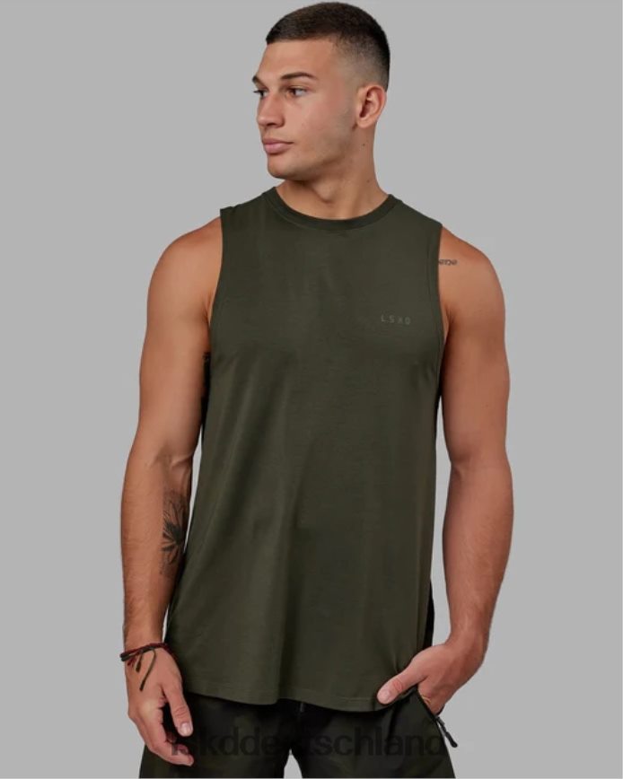 Männer LSKD Deluxe-Pimaflx-Tanktop – Waldnacht Bekleidung VD2NLV1005