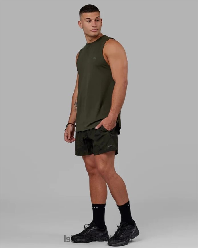 Männer LSKD Deluxe-Pimaflx-Tanktop – Waldnacht Bekleidung VD2NLV1005