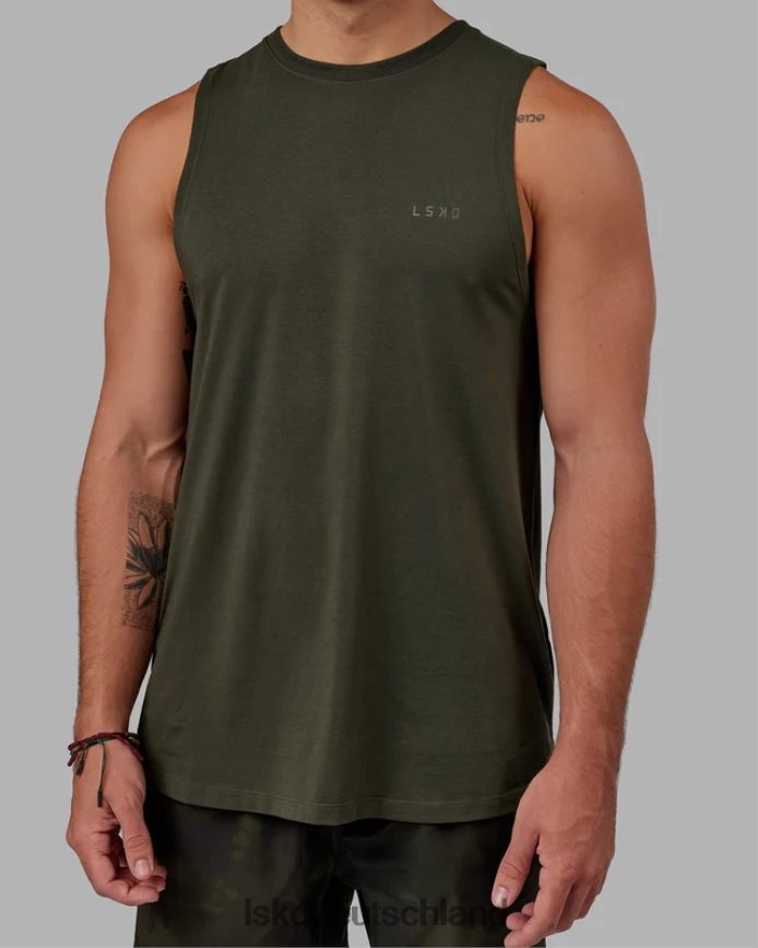 Männer LSKD Deluxe-Pimaflx-Tanktop – Waldnacht Bekleidung VD2NLV1005