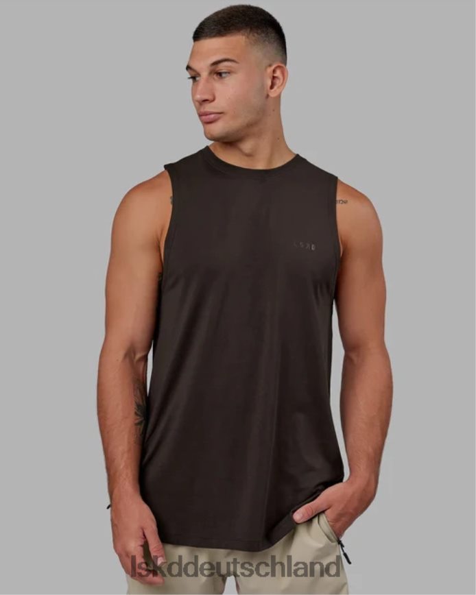 Männer LSKD Deluxe-Pimaflx-Tanktop – dunkles Walnussholz Bekleidung VD2NLV999
