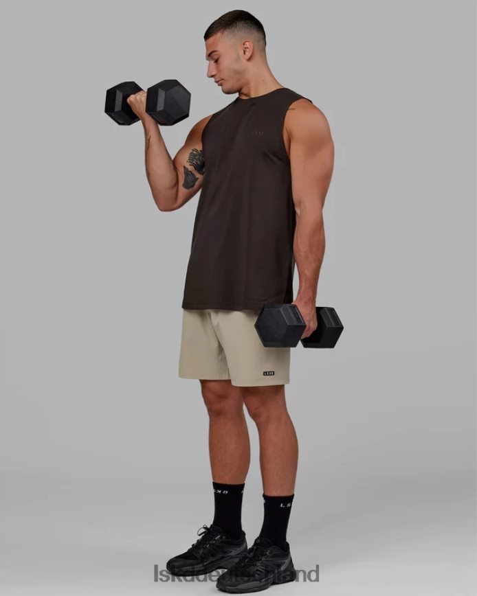 Männer LSKD Deluxe-Pimaflx-Tanktop – dunkles Walnussholz Bekleidung VD2NLV999