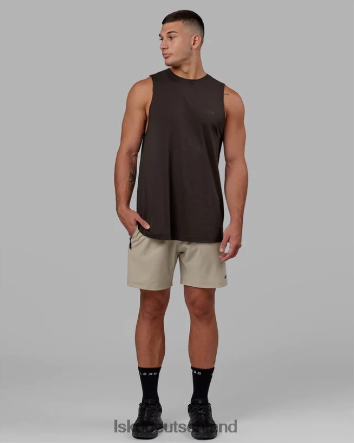 Männer LSKD Deluxe-Pimaflx-Tanktop – dunkles Walnussholz Bekleidung VD2NLV999