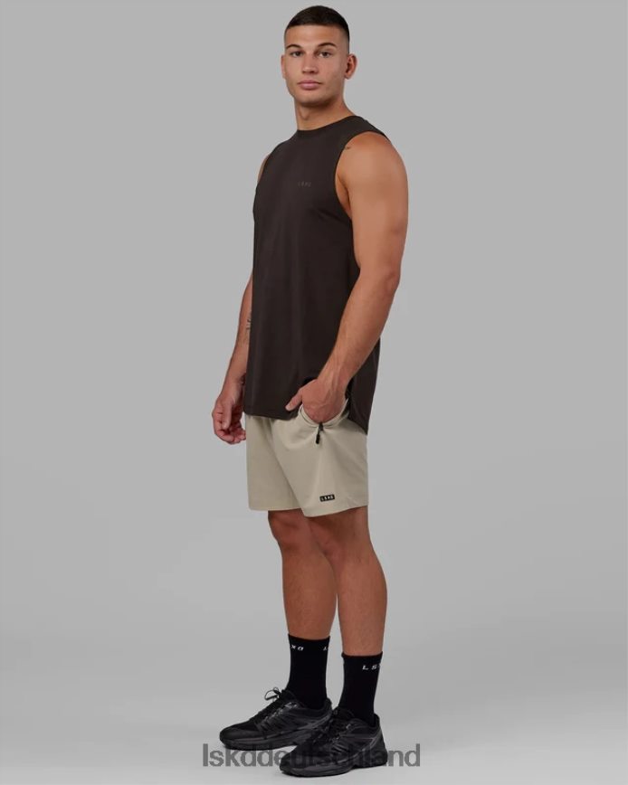 Männer LSKD Deluxe-Pimaflx-Tanktop – dunkles Walnussholz Bekleidung VD2NLV999