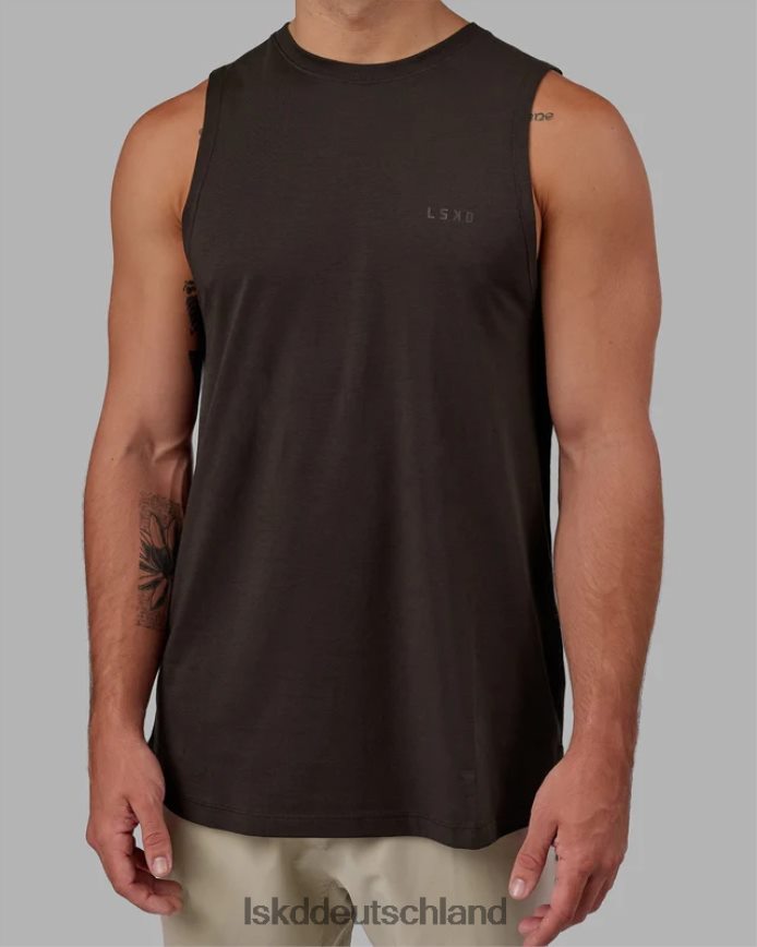 Männer LSKD Deluxe-Pimaflx-Tanktop – dunkles Walnussholz Bekleidung VD2NLV999