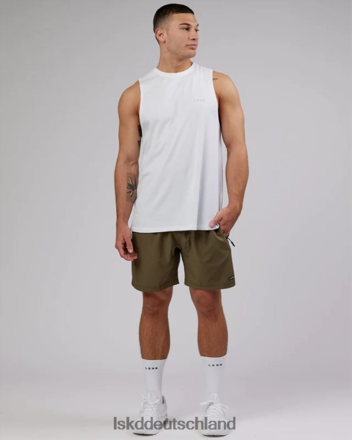 Männer LSKD Deluxe-Pimaflx-Tanktop – weiß Bekleidung VD2NLV1003