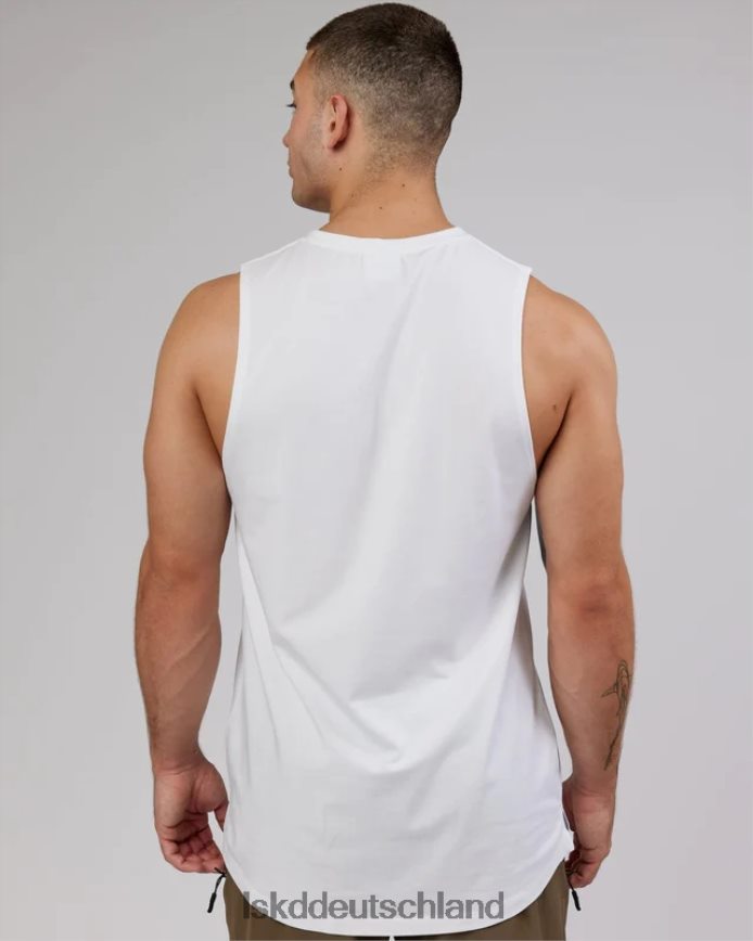 Männer LSKD Deluxe-Pimaflx-Tanktop – weiß Bekleidung VD2NLV1003