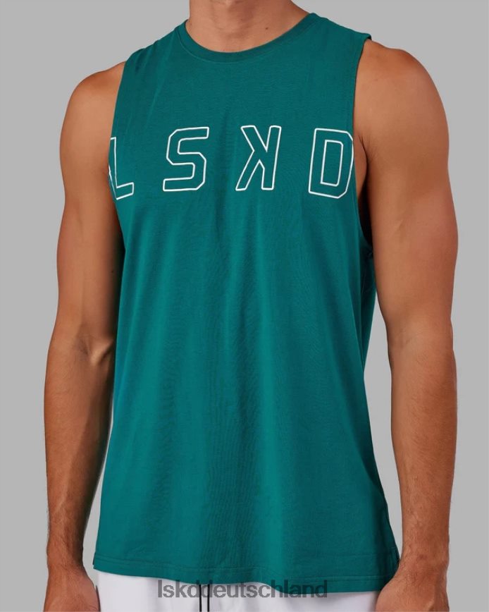 Männer LSKD Erweitern Sie das flxcotton Training Fit Tank – Deep Lake Bekleidung VD2NLV1004