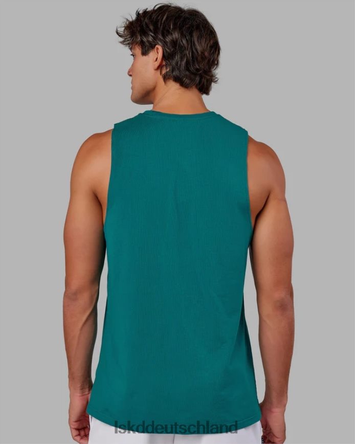 Männer LSKD Erweitern Sie das flxcotton Training Fit Tank – Deep Lake Bekleidung VD2NLV1004