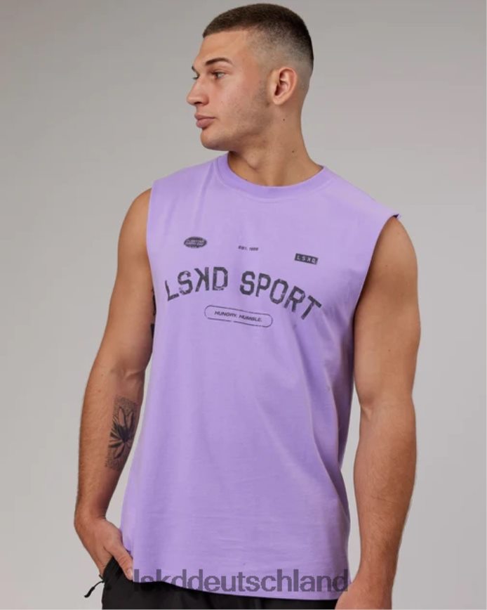 Männer LSKD Freiwurf-Schwergewichts-Panzer in Übergröße – Peak Purple Bekleidung VD2NLV1021