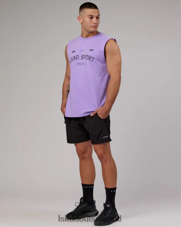 Männer LSKD Freiwurf-Schwergewichts-Panzer in Übergröße – Peak Purple Bekleidung VD2NLV1021