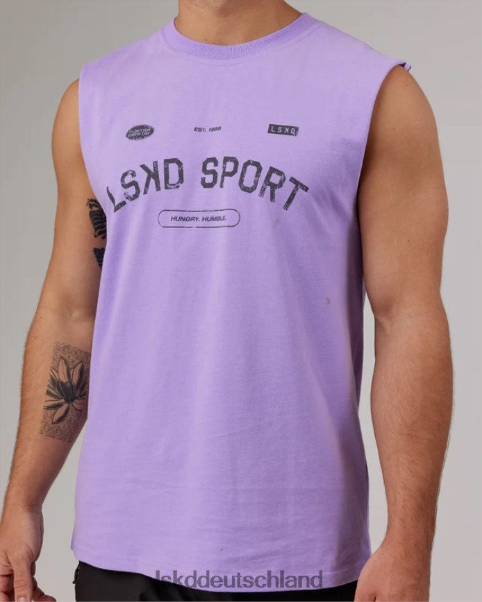 Männer LSKD Freiwurf-Schwergewichts-Panzer in Übergröße – Peak Purple Bekleidung VD2NLV1021