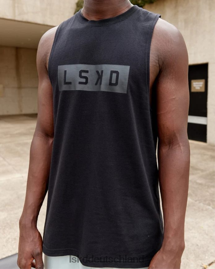 Männer LSKD Kraft-Flxdry-Training-Fit-Performance-Tanktop – Schwarz Bekleidung VD2NLV1002
