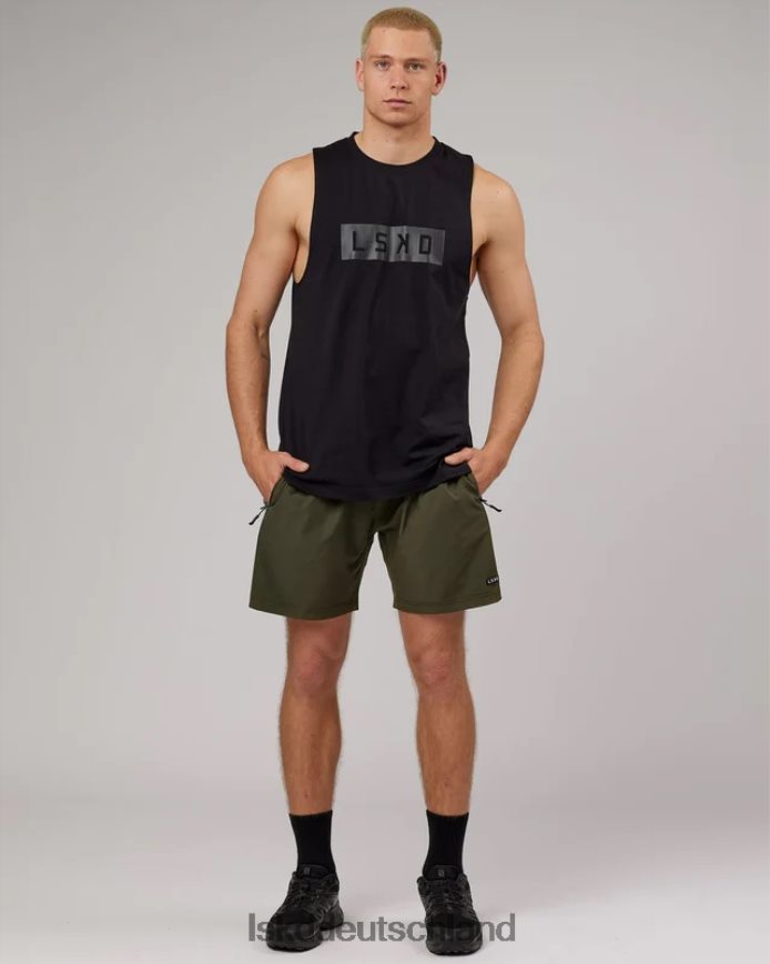 Männer LSKD Kraft-Flxdry-Training-Fit-Performance-Tanktop – Schwarz Bekleidung VD2NLV1002