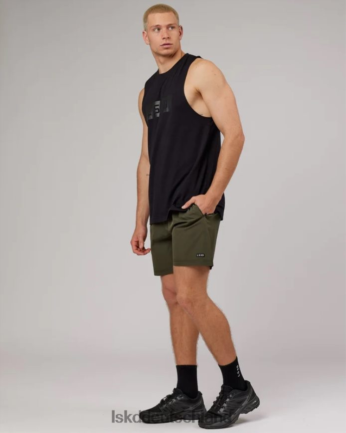 Männer LSKD Kraft-Flxdry-Training-Fit-Performance-Tanktop – Schwarz Bekleidung VD2NLV1002
