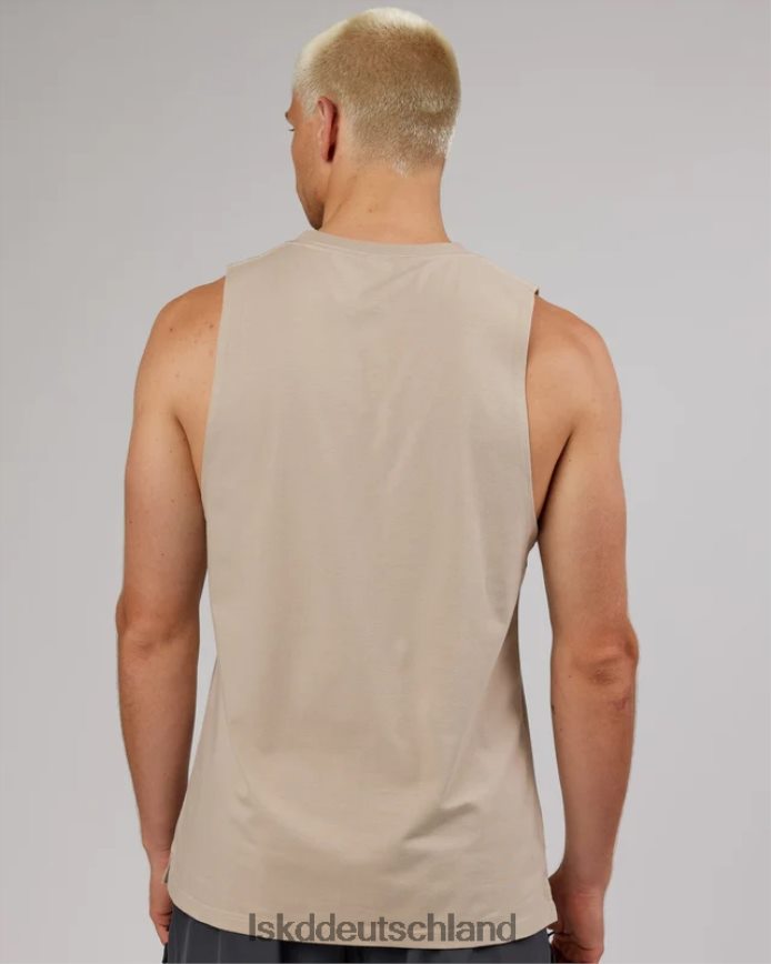 Männer LSKD Kraft-Flxdry-Training-Fit-Performance-Tanktop – Taupe Bekleidung VD2NLV1027