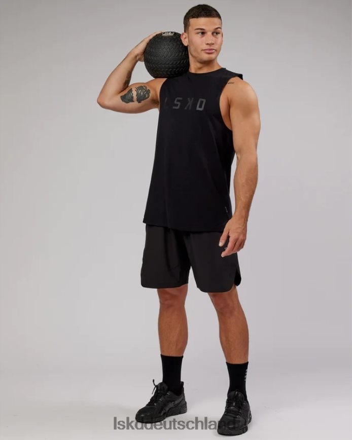 Männer LSKD Power Flxdry Training Fit Tank – Schwarz-Schwarz Bekleidung VD2NLV997