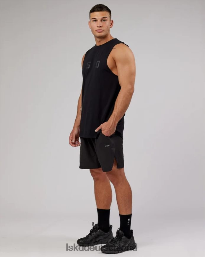 Männer LSKD Power Flxdry Training Fit Tank – Schwarz-Schwarz Bekleidung VD2NLV997
