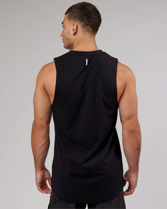 Männer LSKD Power Flxdry Training Fit Tank – Schwarz-Schwarz Bekleidung VD2NLV997
