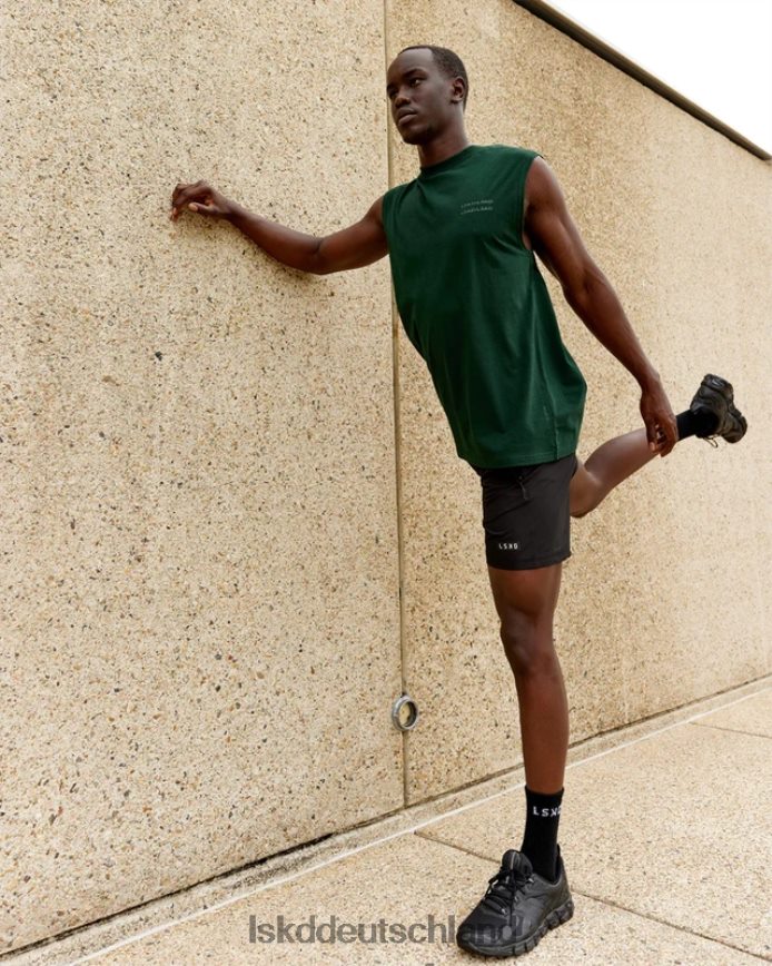 Männer LSKD Quad FlxCotton Box Tank – Wald Bekleidung VD2NLV1019