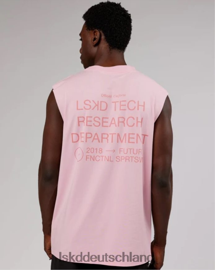 Männer LSKD Übergroßes Tanktop aus ltrd flxcotton – gebleichtes Mauve Bekleidung VD2NLV1018