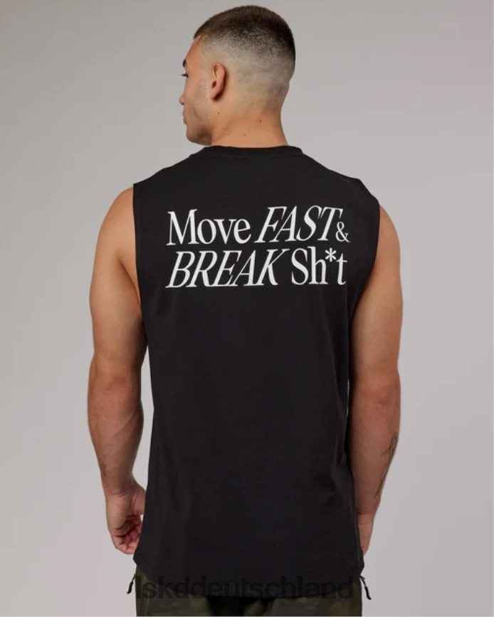 Männer LSKD vs5 flxcotton Tank-Oversize – Schwarz Bekleidung VD2NLV1012