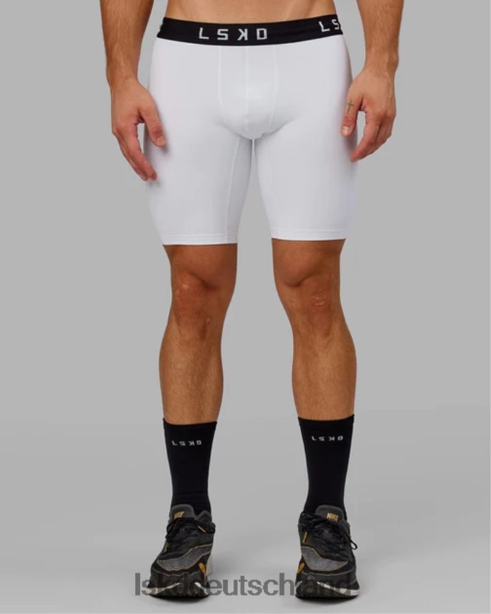 Männer LSKD Führen Sie eine kurze, enge Figur durch - weiß Bekleidung VD2NLV1148