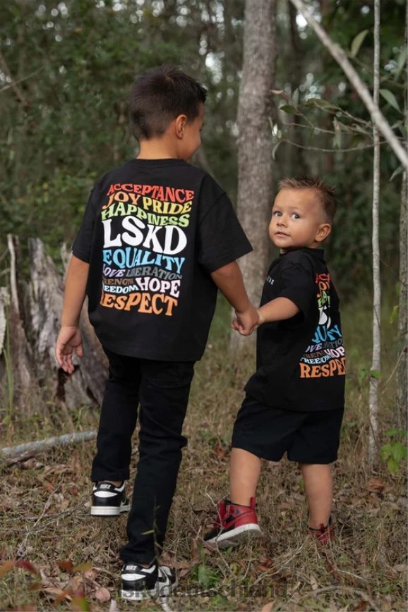 Kinder LSKD T-Shirt verstärken – schwarz Bekleidung VD2NLV1151