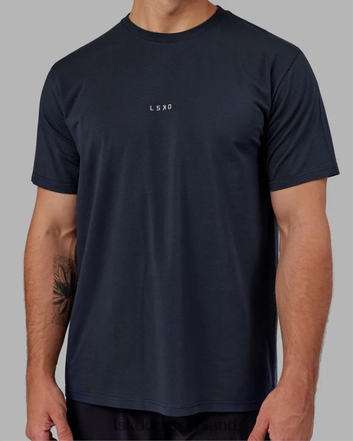 Männer LSKD Base flxcotton T-Shirt – Marineblau Bekleidung VD2NLV943