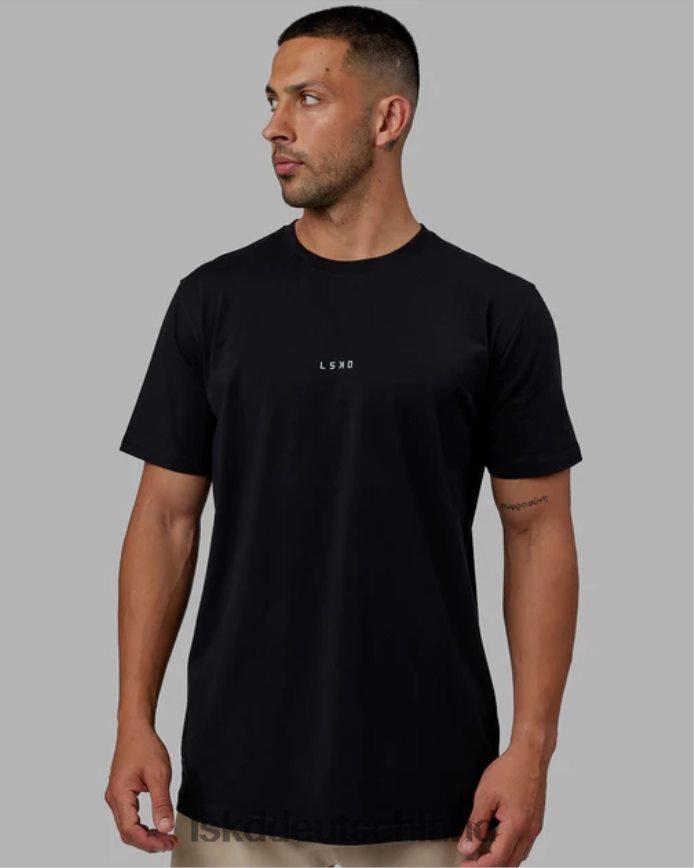 Männer LSKD Base flxcotton T-Shirt – schwarz Bekleidung VD2NLV926