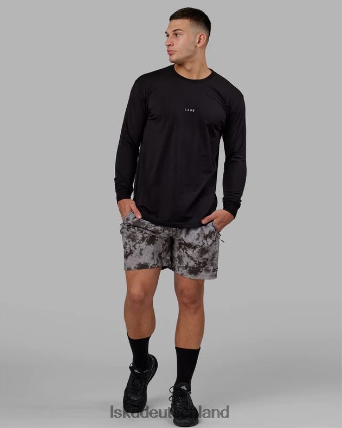 Männer LSKD Base flxcotton ls tee – schwarz Bekleidung VD2NLV951