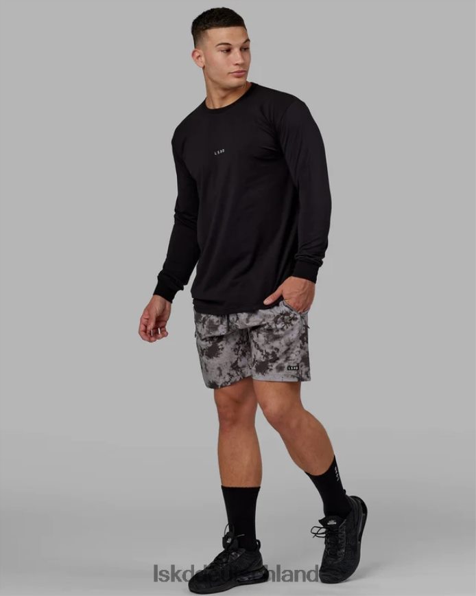 Männer LSKD Base flxcotton ls tee – schwarz Bekleidung VD2NLV951