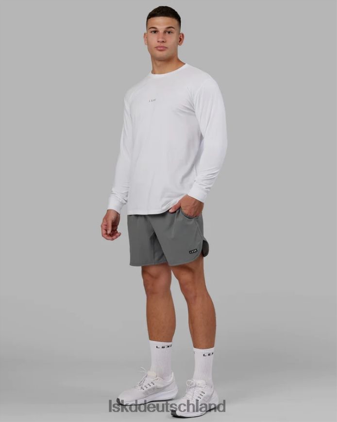Männer LSKD Base flxcotton ls tee – weiß Bekleidung VD2NLV937