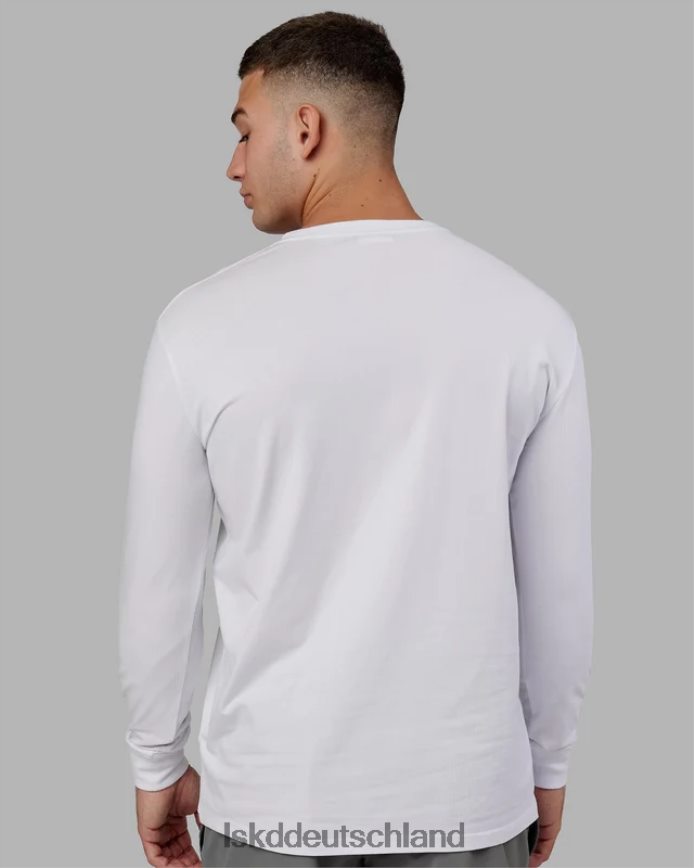 Männer LSKD Base flxcotton ls tee – weiß Bekleidung VD2NLV937