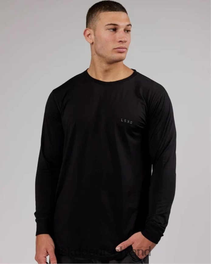 Männer LSKD Deluxe Pimaflx LS-T-Shirt – Schwarz Bekleidung VD2NLV972