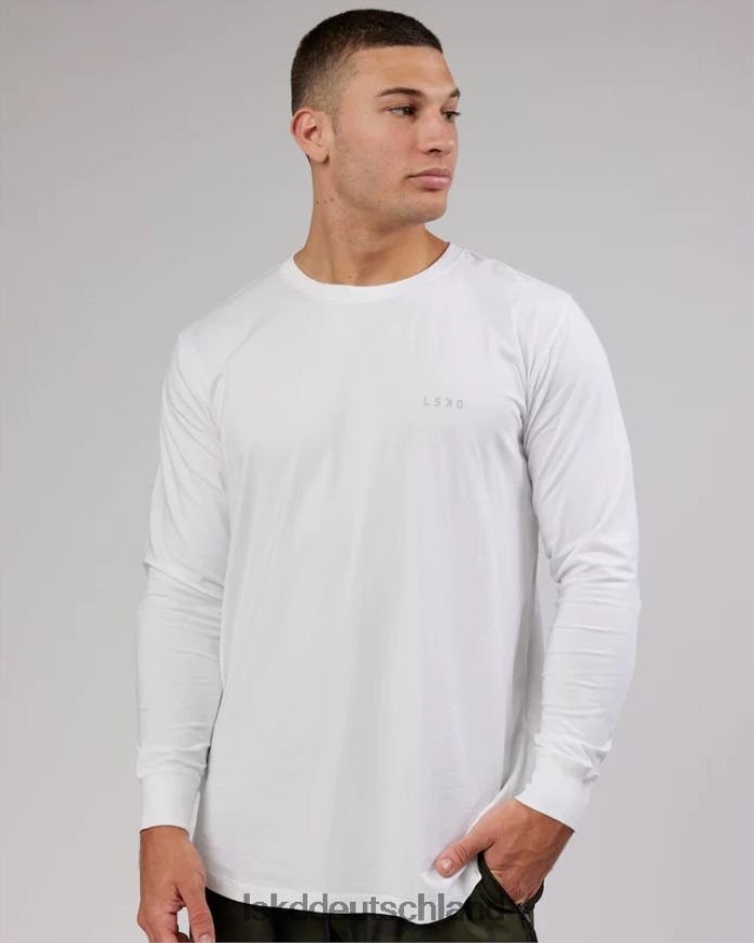 Männer LSKD Deluxe Pimaflx LS-T-Shirt – weiß Bekleidung VD2NLV968
