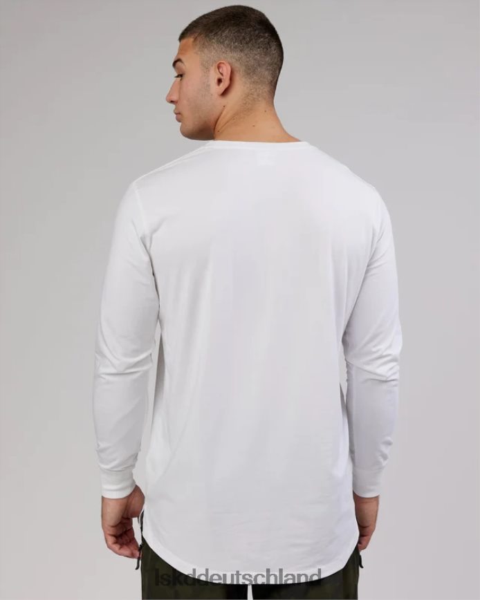 Männer LSKD Deluxe Pimaflx LS-T-Shirt – weiß Bekleidung VD2NLV968