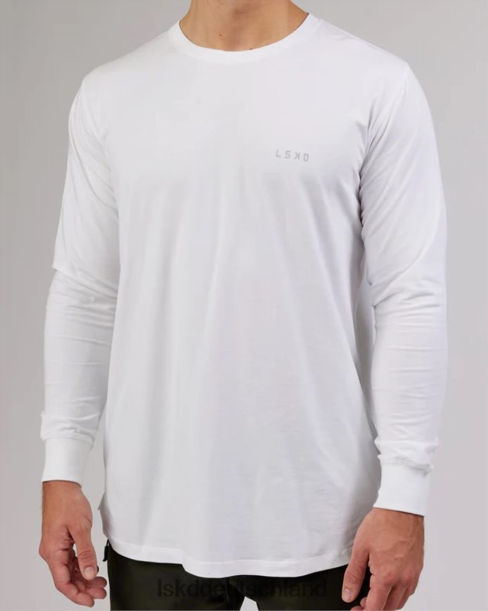 Männer LSKD Deluxe Pimaflx LS-T-Shirt – weiß Bekleidung VD2NLV968