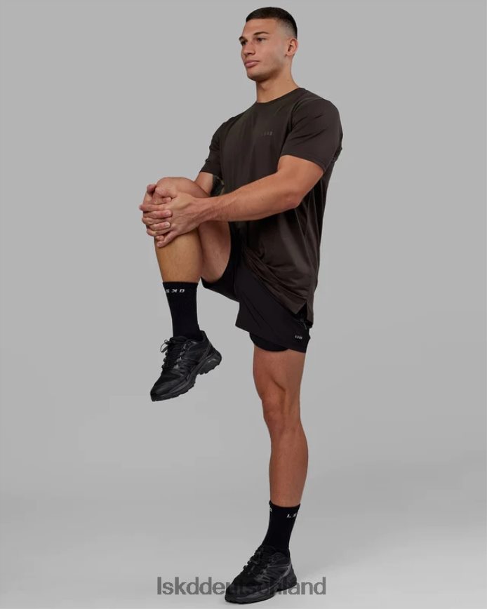 Männer LSKD Deluxe-Pimaflx-T-Shirt – dunkles Walnussholz Bekleidung VD2NLV955