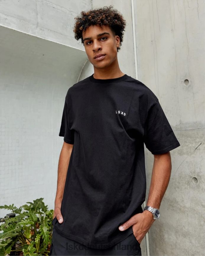 Männer LSKD Endeavor Heavyweight Longline-T-Shirt in Übergröße – Schwarz Bekleidung VD2NLV935