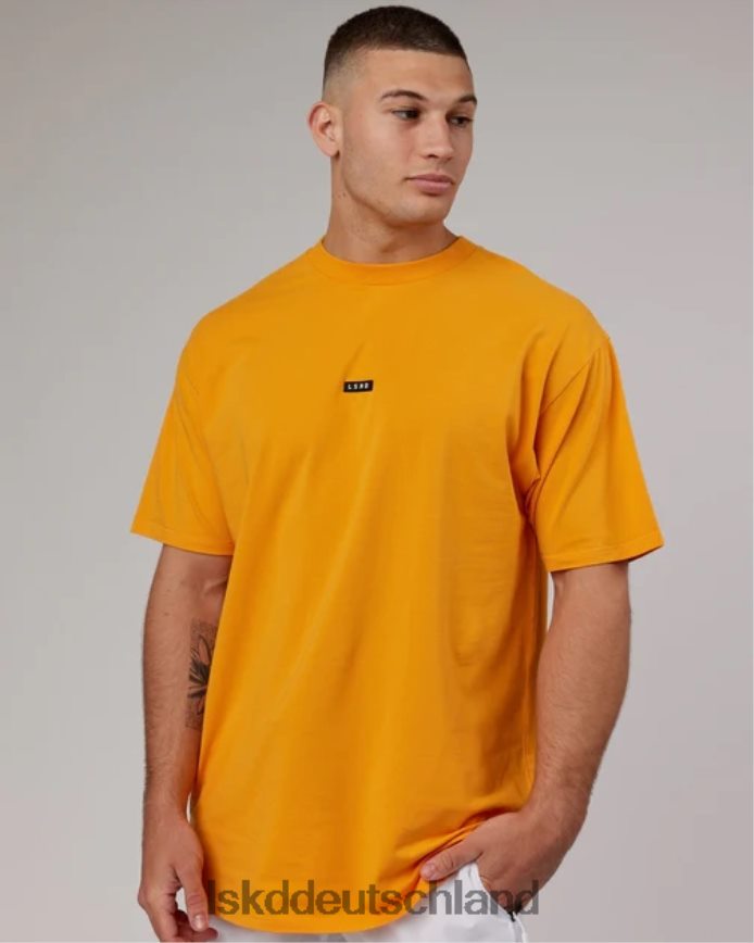Männer LSKD Grundlegendes FLXCotton-T-Shirt in Übergröße – Butterscotch Bekleidung VD2NLV319